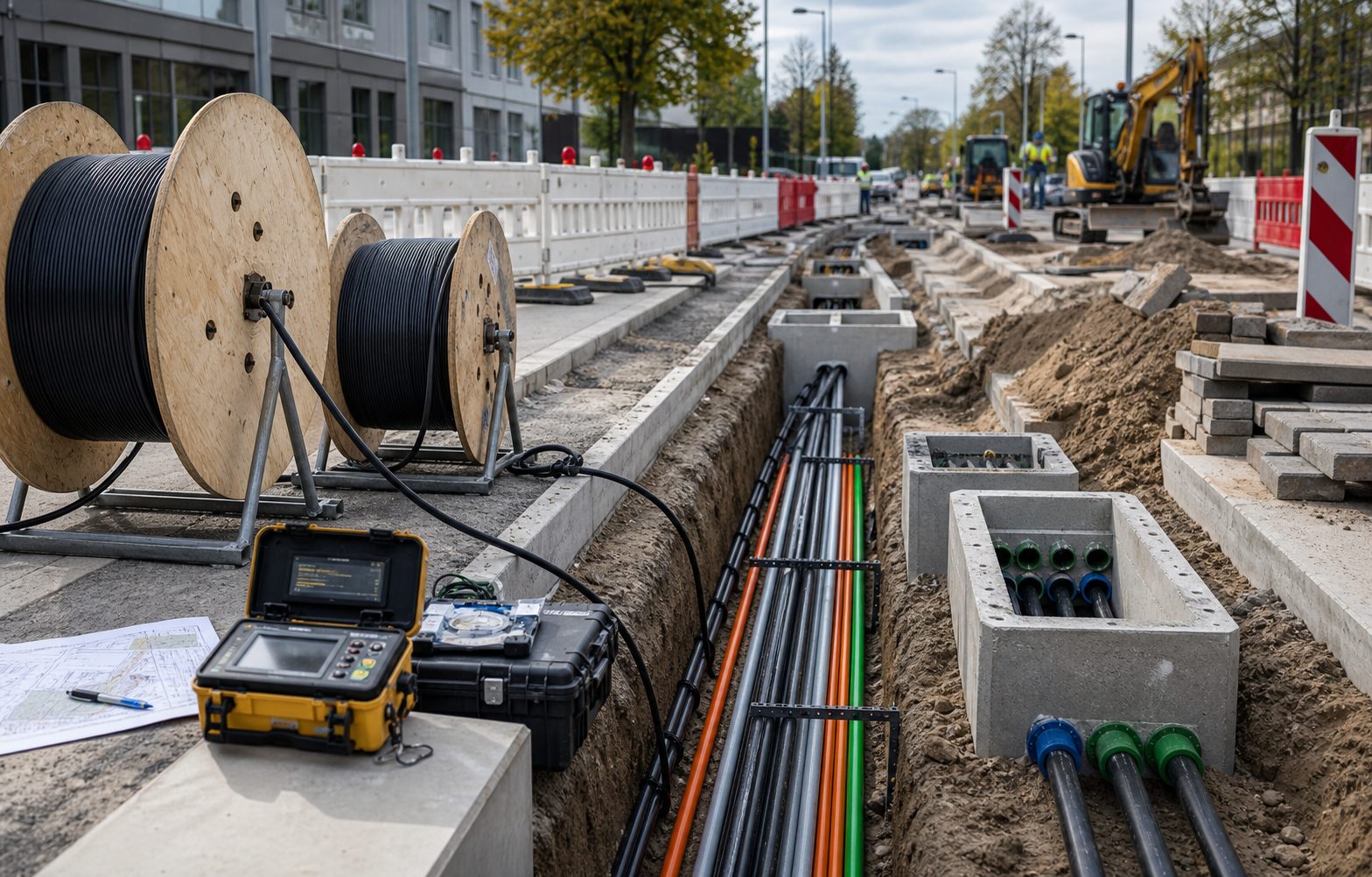 Fiber optic backbone installation reference